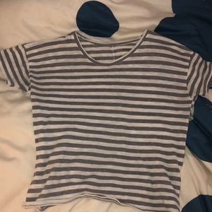Grey/White Striped Shirt